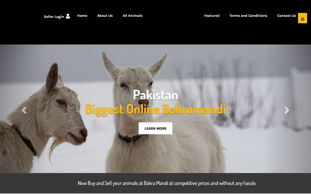 Bakra Mandi — online livestock marketplace by SaazanTech